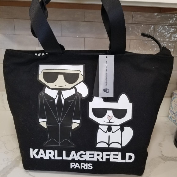 SOLD! NWT Karl Lagerfeld Paris tote - Picture 4 of 9
